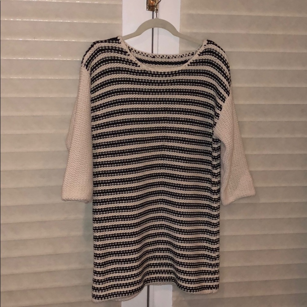 By Marlene Birger striped long sweater